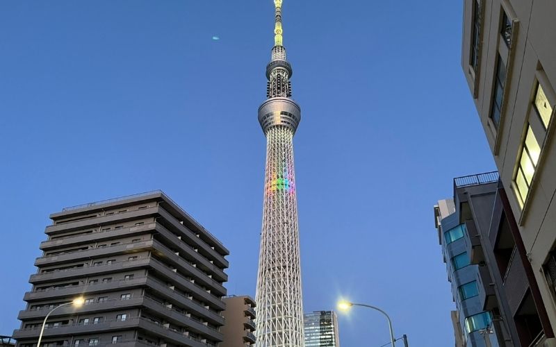 錦糸町の障害年金事務所の帰り道に撮影した、スカイツリー