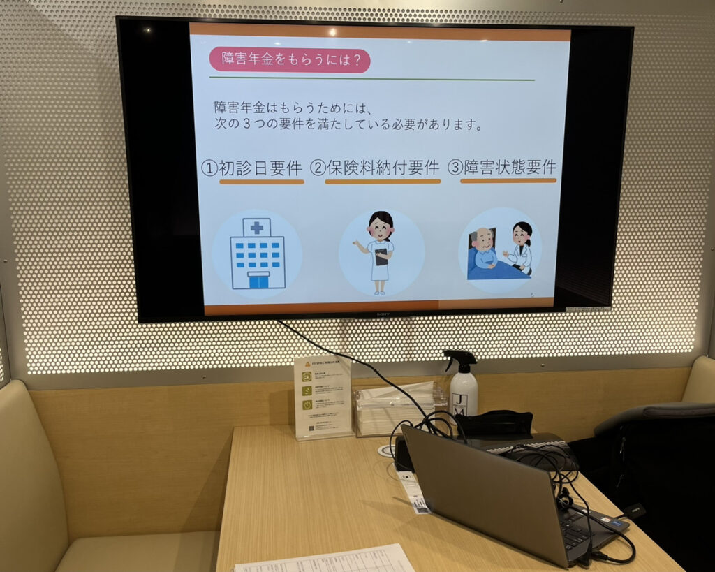 スクリーンにてわかりやすく説明します。